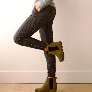 Albion Black and White Patterned Joggers